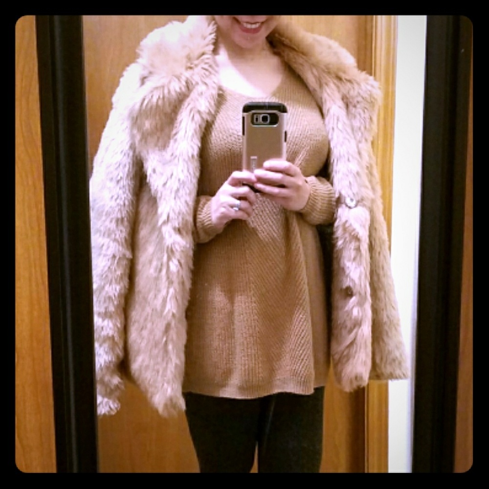 Faux Fur Cozy Blazer